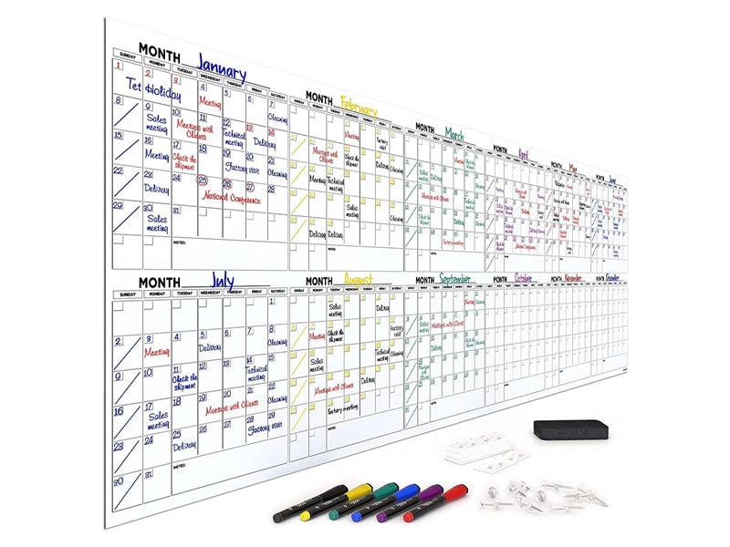 Large dry erase Whiteboard 100x36