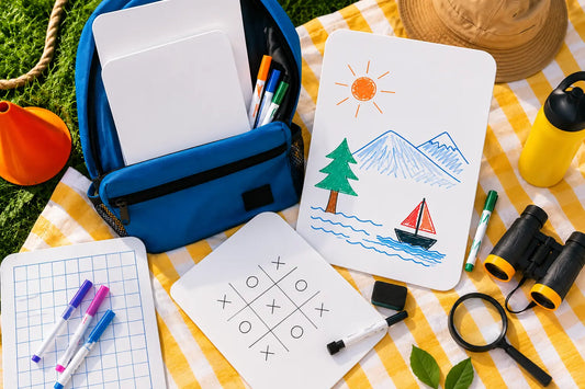 Scribbledo 9x12 reusable dry-erase whiteboards for summer camp games and home learning