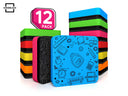 12 pack Magnetic Dry Erase Erasers Assorted Colors