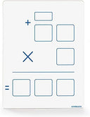 Dry Erase Long Multiplication Board 9"x12" Double Sided 2x1 & 2x2 Digit Multiplication