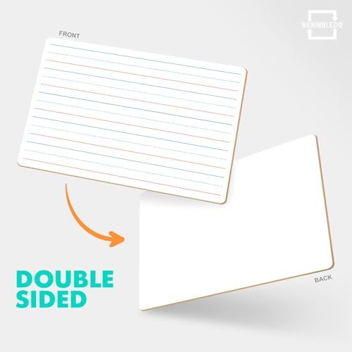 Handheld Lined Dry Erase Boards (5 Pack)
