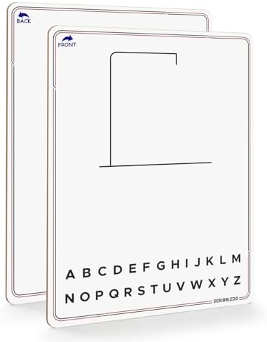 9”x12 Dry Erase Double-Sided Hangman Whiteboard