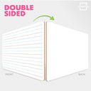 Double Sided Lined Dry Erase Boards 9x12 (10 Pack)