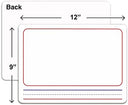 10 Pack Double Sided 9”x12” Story Lined Dry Erase Boards + Erasers