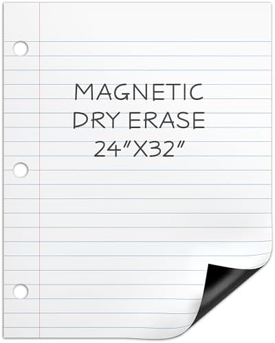 24” x 30” Dry Erase Magnetic Lined Paper