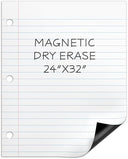 24” x 30” Dry Erase Magnetic Lined Paper