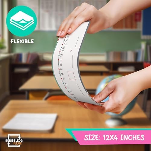 Dry Erase Number Line Sheets 4”x12” (10 Pack)