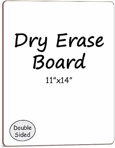 Dry Erase Whiteboard Lapboard 11" x 14" Double Sided