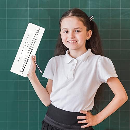 2 Pack Dry Erase Number Line Lapboard 4x12 Double Sided 0-10/0-20