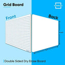 9" x 12" Double Sided Dry Erase Graph Whiteboard