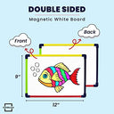 Portable 9"x12" Magnetic Mini Dry Erase Lapboard