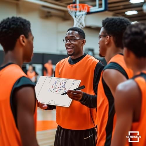 15x9 Inch Volleyball Dry Erase Board with Rotation Wheel