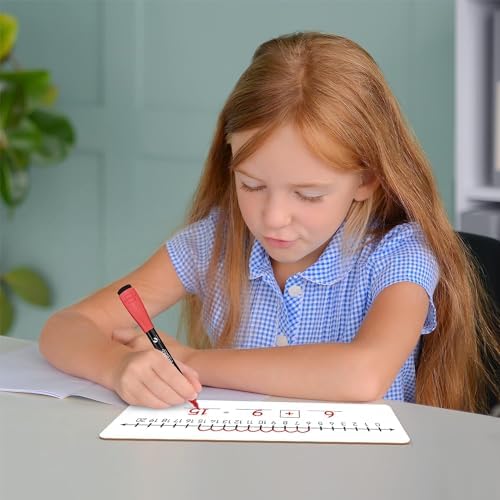 Number Line Lapboard 4”x12” Double Sided Dry Erase -10 to +10, 0-20