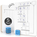 Dry Erase Division Lapboards 9x12 Inch Double Sided (5 Pack)