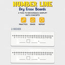 Dry Erase Number Line Lapboard 4x12 Double Sided 0-10/0-20
