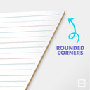 Double Sided Lined Dry Erase Whiteboards 9x12 (10 Pack)