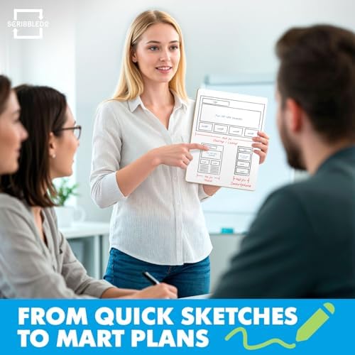 12 Pack 9x12 Inch Double Sided Mini Dry Erase Boards with Erasers
