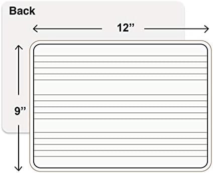 9" X 12" Double Sided Dry Erase Music Staff Whiteboard Lapboard