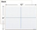 Double Sided Dry Erase XY Axis Coordinate Plane Lap Boards (5 Pack)