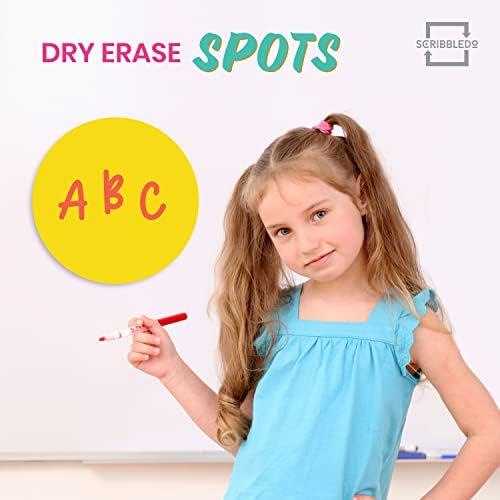 Colorful 11 inch Dry Erase Dots (8 Pack)