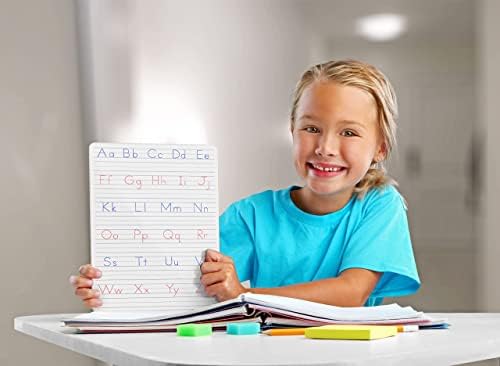 5 Pack Dry Erase Alphabet Tracing Whiteboard 9 x 12 Inch with Cards