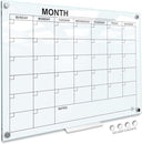 Magnetic Glass Whiteboard Monthly Planner 34”x46”