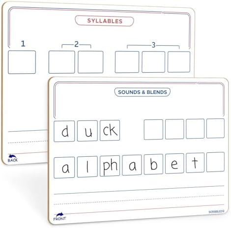 Elkonin Boxes Dry Erase Board 9x12 Inch