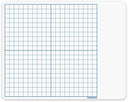 11"x14" Double Sided Dry Erase Graph Grid Whiteboard