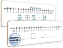 Number Line Lapboard 4”x12” Double Sided Dry Erase -10 to +10, 0-20