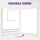 9”x12 Dry Erase Double-Sided Hangman Whiteboard