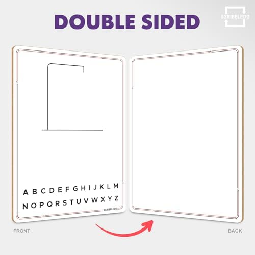 9”x12 Dry Erase Double-Sided Hangman Whiteboard