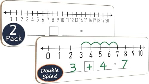 Dry Erase Number Line Lapboard 4x12 Double Sided 0-10/0-20