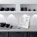 10x10 Inch Portable Double-Sided Magnetic Dry Erase Whiteboard with Stand