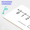 2 Pack Dry Erase Number Line Lapboard 4x12 Double Sided 0-10/0-20