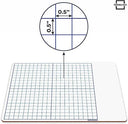 11"x14" Double Sided Graph Dry Erase Whiteboard (10 Pack)