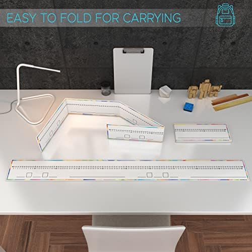 0-100 Dry Erase Number Line Board, Double Sided, 4 Feet, with Marker