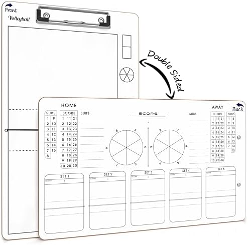 Volleyball Dry Erase Rotation Board 15x9 Inch