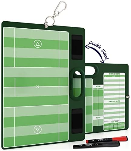 Dry Erase Lacrosse Coaching Board 15x10.5” with 2 Markers