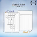 Dry Erase Double Sided Division Chart Whiteboard 9x12Inch