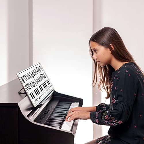 5 Pack 11 x 14 Inch Piano Board Dry Erase Whiteboards Double Sided Music Staff