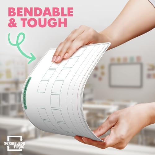 Elkonin Boxes Dry Erase Sheets 9”x12” 10 Pack