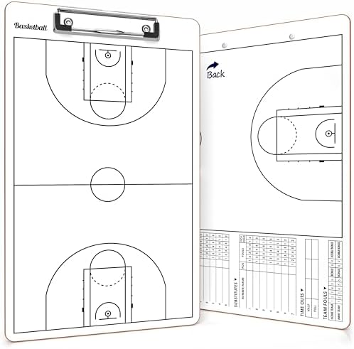 15x9 Inch Volleyball Dry Erase Board with Rotation Wheel
