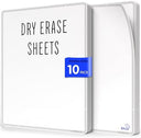 Small White Board Dry Erase Sheets 9"x12" 10 Pack
