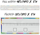 0-100 Dry Erase Number Line Board, Double Sided, 4 Feet, with Marker