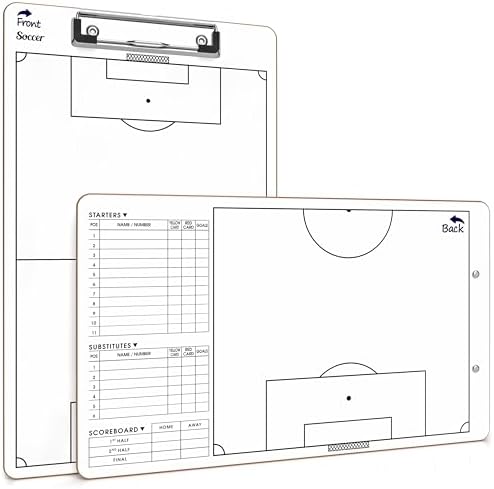 Soccer Dry Erase Coaching Board 15"x9