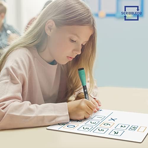 Dry Erase Long Multiplication Board 9"x12" Double Sided 2x1 & 2x2 Digit Multiplication