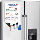 Magnetic Whiteboard for Fridge 8"x12" with 6 Dry Erase Markers