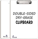 Dry Erase Clipboard Double-Sided 9"x12" White