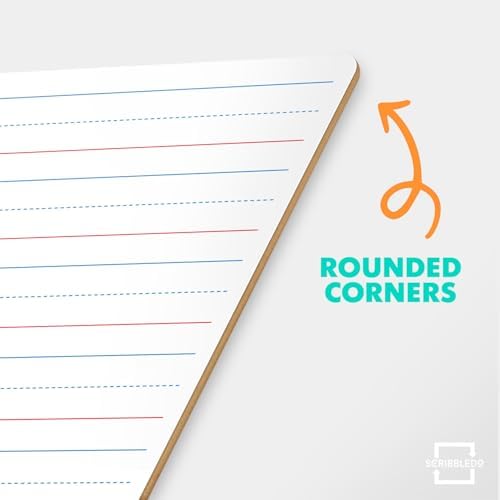 Handheld Lined Dry Erase Boards (5 Pack)