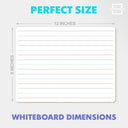 Double Sided Lined Dry Erase Whiteboards 9x12 (10 Pack)